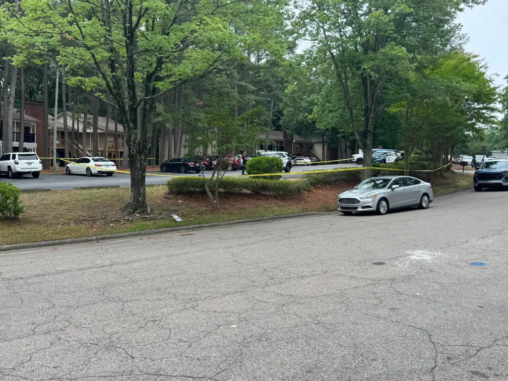 The Raleigh Police Department is investigating a shooting that happened at an apartment complex on Dansey Drive. (Michael Barnard)
