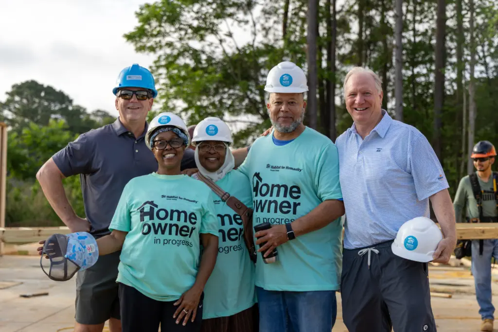 According to Habitat Greater Raleigh, the affordable housing nonprofit and 10 for-profit home builders have partnered with subcontractors and other industry leaders to build the six homes in the Hope Grove neighborhood, a 150-acre property on 1504 Creech Road. (Habitat for Humanity Greater Raleigh)