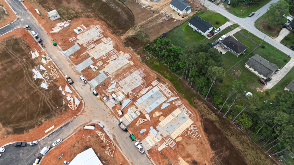 According to Habitat Greater Raleigh, the affordable housing nonprofit and 10 for-profit home builders have partnered with subcontractors and other industry leaders to build the six homes in the Hope Grove neighborhood, a 150-acre property on 1504 Creech Road. (Habitat for Humanity Greater Raleigh)