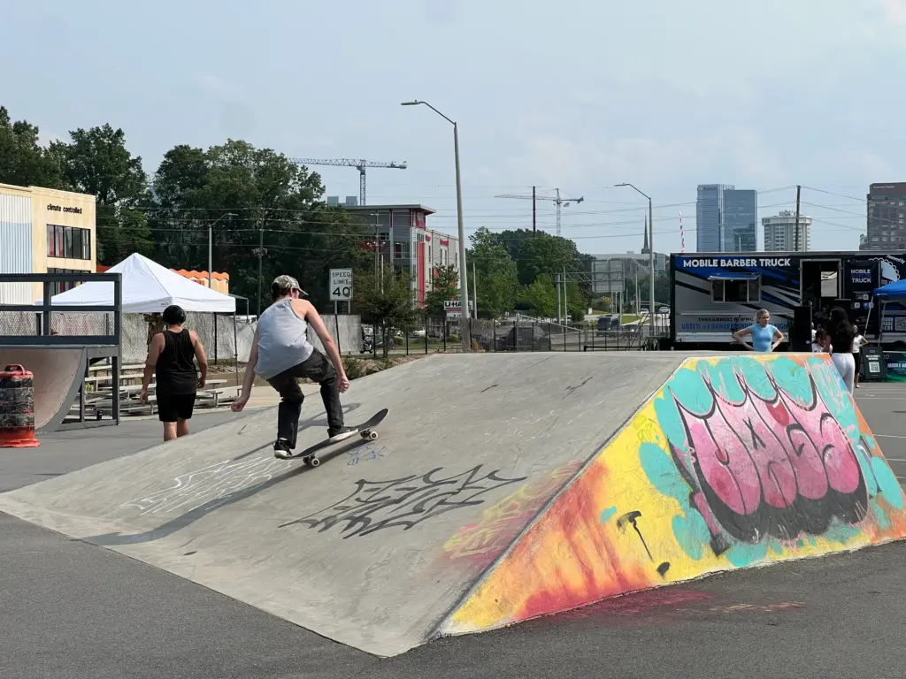 The Bar Ber Shop NC, The Mobile Barber Truck, and nonprofit GRO will all come together to host 988 and Skate. (Greg Funderburg/CBS 17)