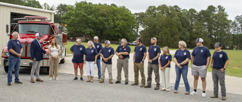 The Total Community Berea Fire Department was presented the $389,000 check for a modern truck at its station in Oxford, according to the United States Department of Agriculture. (United States Department of Agriculture)