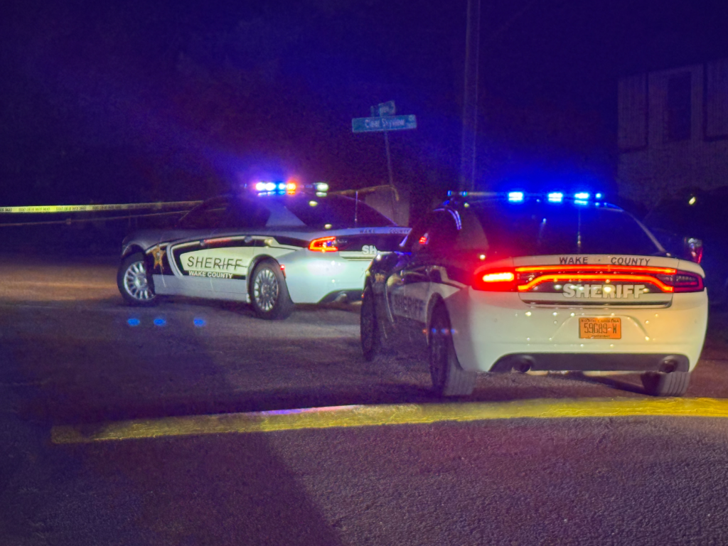 Wake County deputies respond to double stabbing on Clear Skyview Circle in Raleigh (Cole Sams/CBS 17)