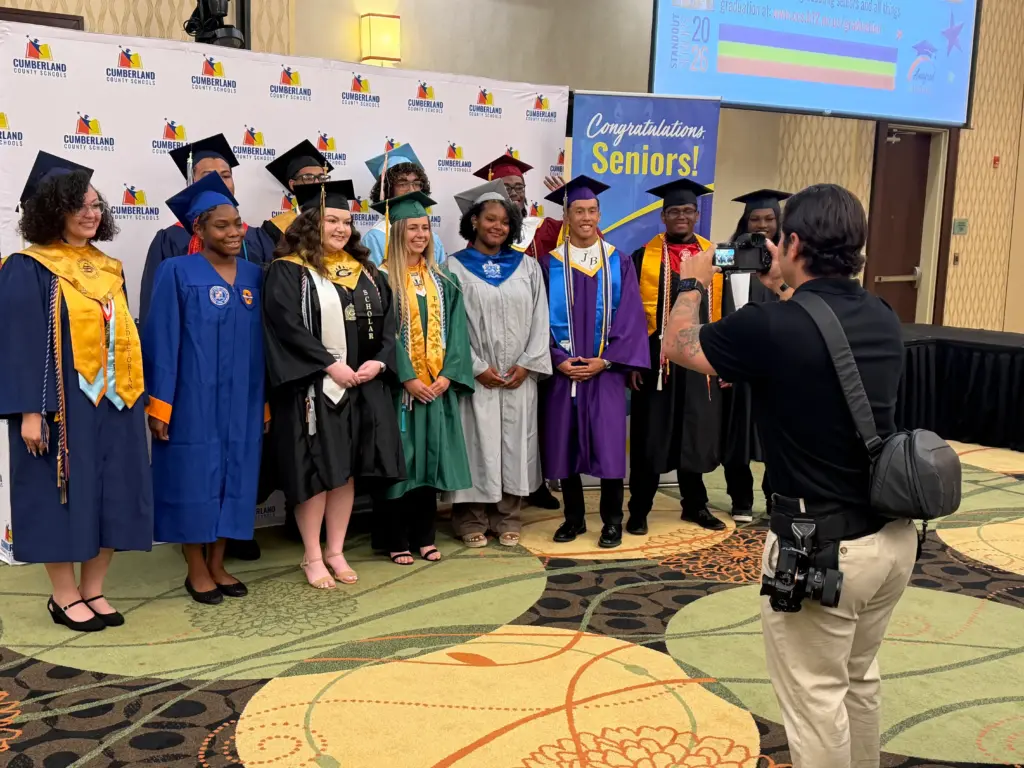 The district honored 17 graduating seniors during its annual Standout Seniors Luncheon at the Embassy Suites in Fayetteville, recognizing students from across Cumberland County Schools for their leadership, perseverance and impact on their schools and communities.