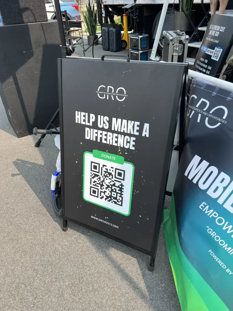 The Bar Ber Shop NC, The Mobile Barber Truck, and nonprofit GRO will all come together to host 988 and Skate. (Greg Funderburg/CBS 17)