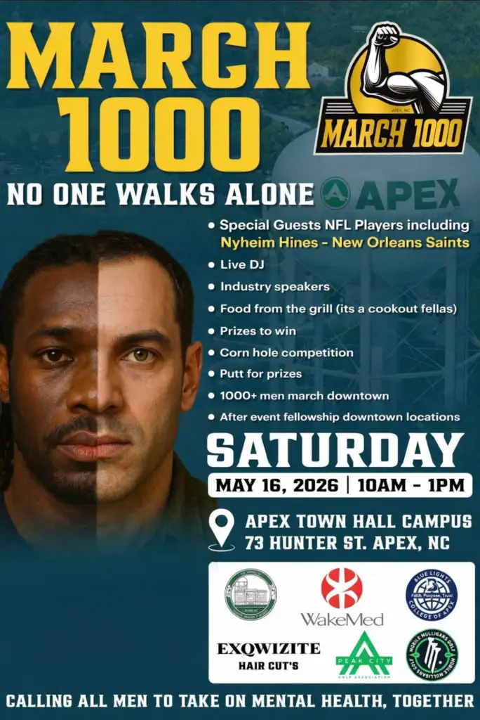 Officials are hosting the second Annual MARCH 1000 this Saturday, where over 1,000 men will come together to raise awareness for Men's Mental Health. (Mayor Jacques Gilbert)
