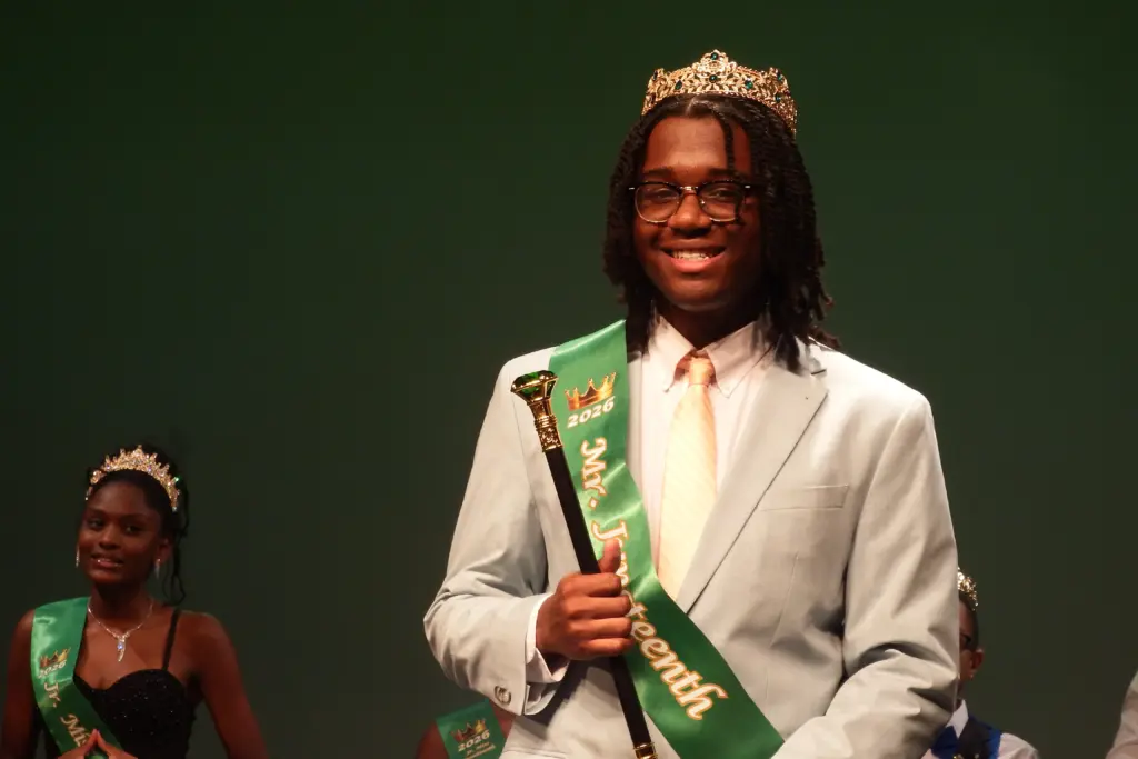 Timothy Rouse was crowned 2026 Mr. Juneteenth and Kaleigh Hilliard was crowned Miss Juneteenth at the inaugural Mr. & Miss Juneteenth Scholarship Pageant hosted by the Say Y.E.S. Foundation in Garner on June 13, according to the nonprofit. (Say Y.E.S. Foundation)