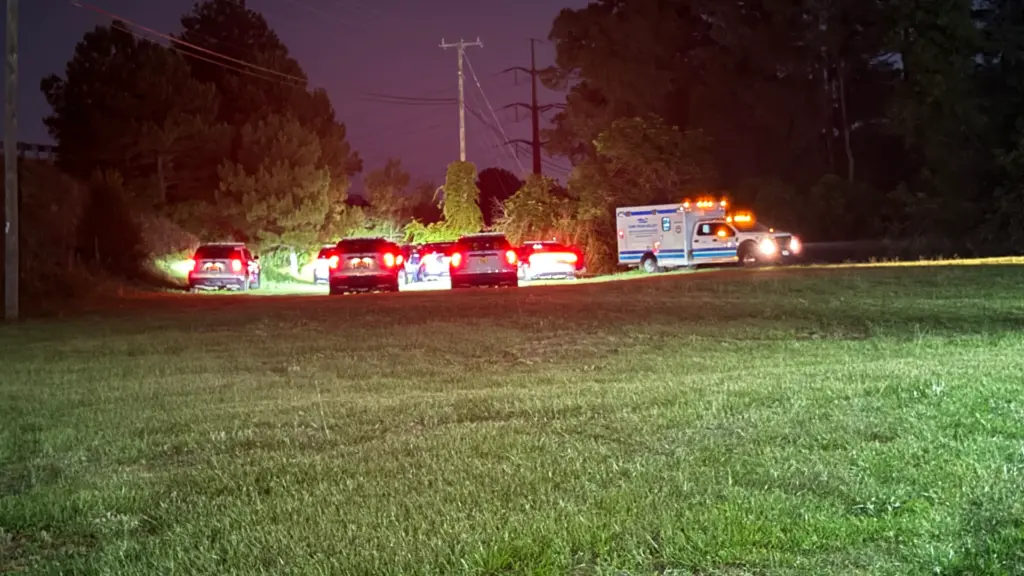 The Cumberland County Sheriff's Office is investigating after a person and dog were hit and killed by a train early Saturday morning. (Ray Duffy)