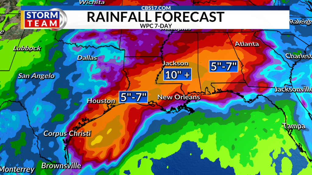 A tropical wave that had been developing and moving over parts of Mexico and Texas could become our first named storm of the season.