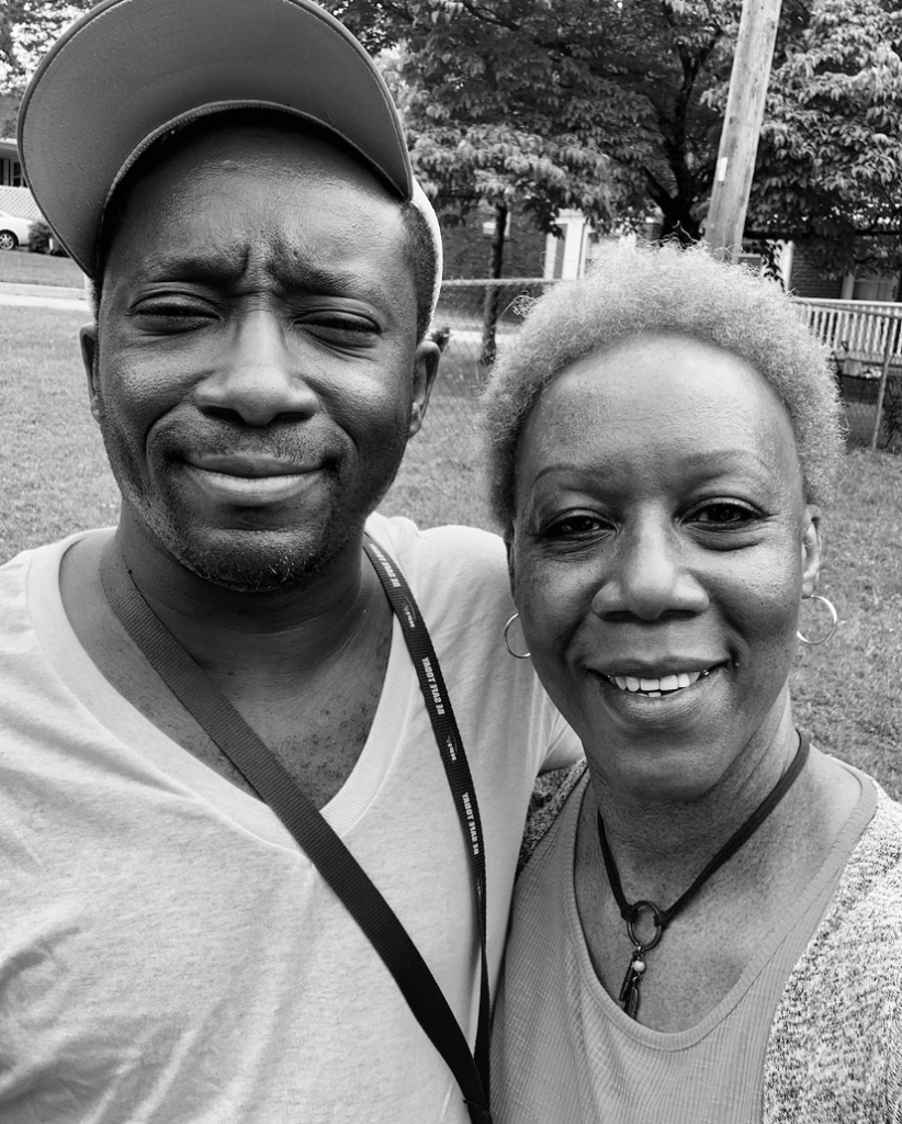 Jason Pulliam, left, and his mother, Debra Davies. (Debra Davies)