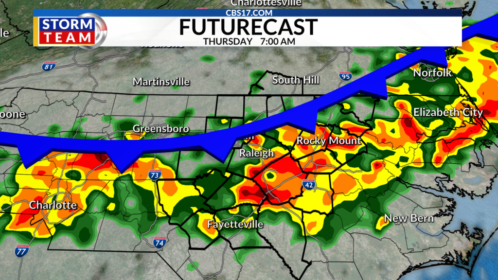 A slow-moving cold front is going to have a big impact on our weather over the coming days.