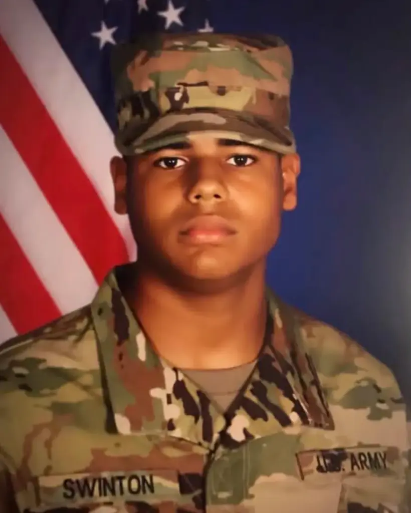 Sgt. Michael Emmanuel Swinton of Fayetteville was killed in Iraq during a controlled detonation of a downed one-way unmanned aerial system, (U.S. Army)