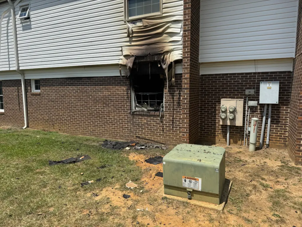 According to the Dunn Fire Department, the incident happened just before 11 p.m. at the Ashbrooke Apartments on East Pope Street. (Cole Sams/CBS 17)