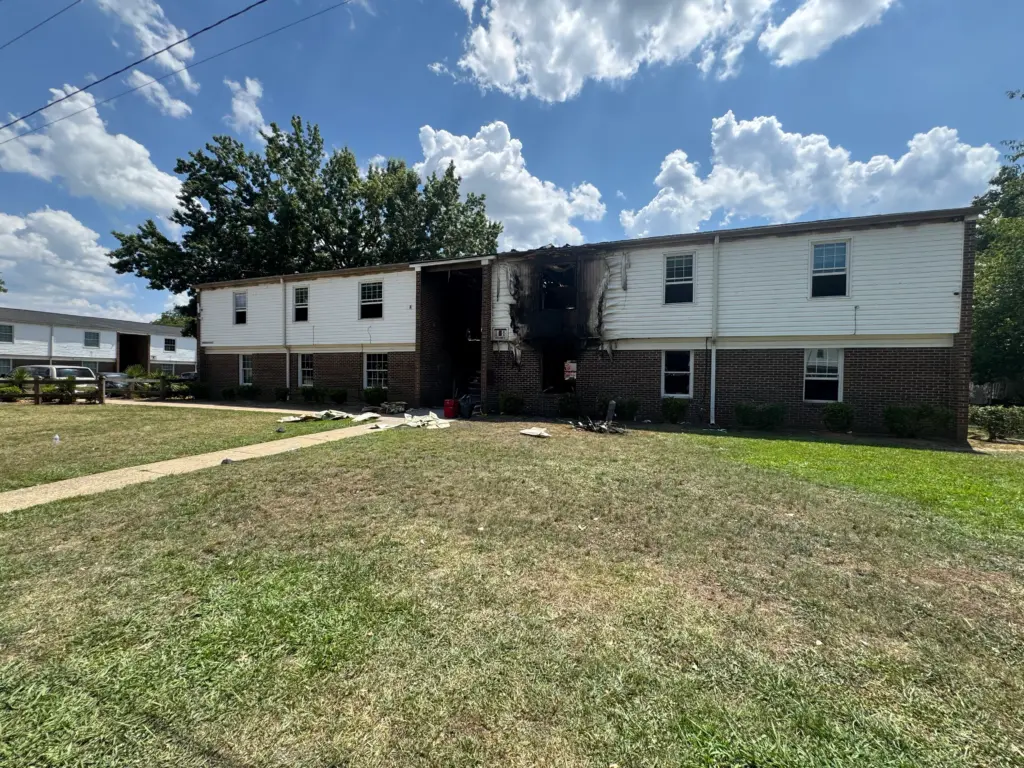 According to the Dunn Fire Department, the incident happened just before 11 p.m. at the Ashbrooke Apartments on East Pope Street. (Cole Sams/CBS 17)