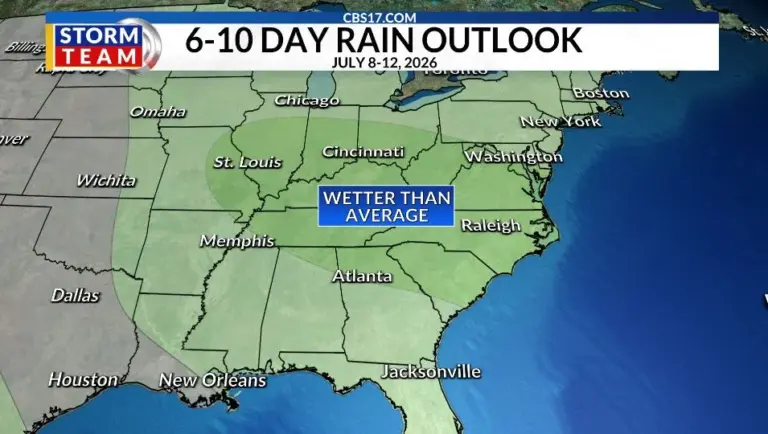 This weekend could be the hottest Fourth of July on record for central North Carolina and to make matters worse, the humidity will be high enough to create a heat index up to near 110°!