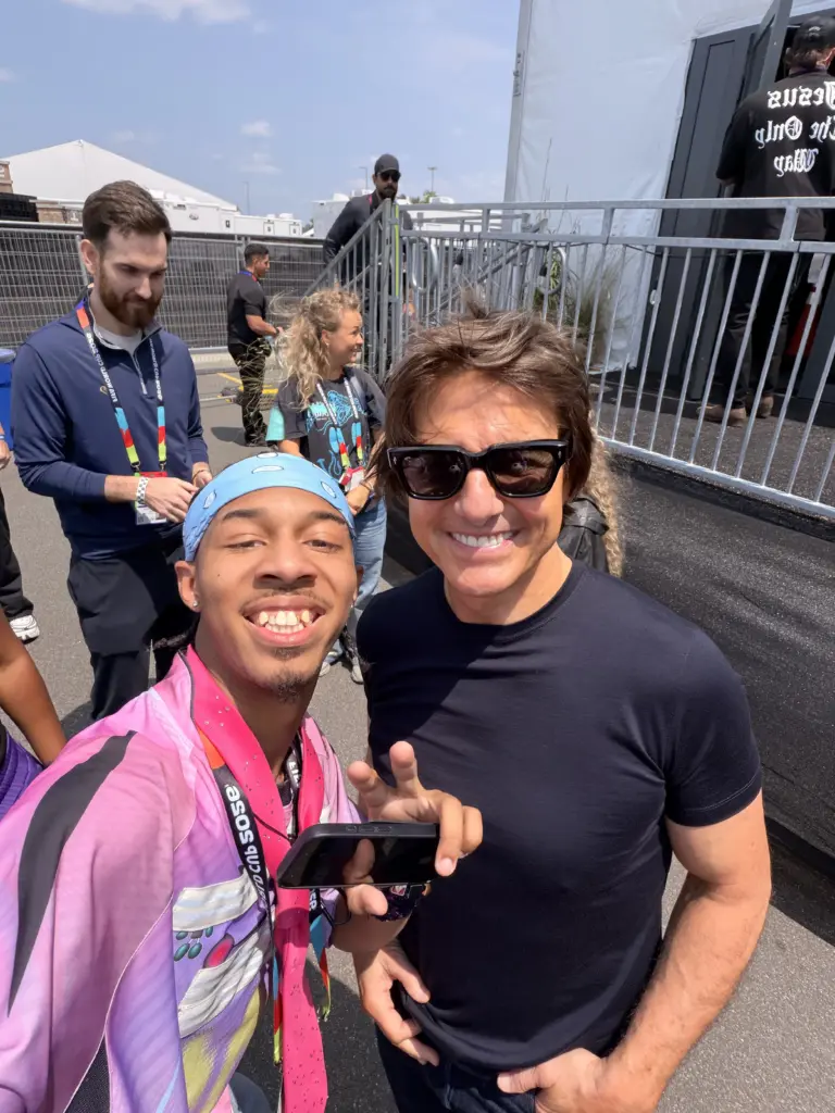 Jacobs, a 2023 Wakefield High School graduate, also said he met several celebrities, including Tom Cruise. (Tobias Jacobs)