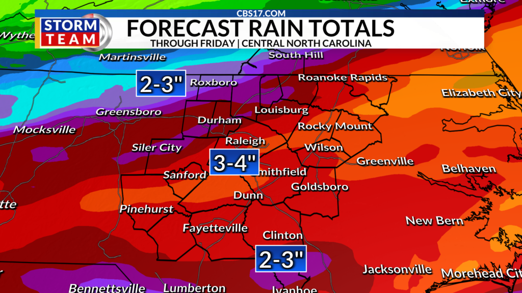 Heavy rain, damaging wind gusts, and isolated tornadoes are possible tonight into Thursday as a slow-moving cold front slides through the area.