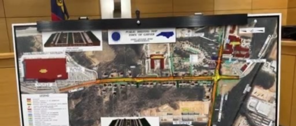 Rep. Deborah Ross and Garner Mayor Buddy Gupton announced the $850,000 for Jones Sausage Road during an event on Monday morning.