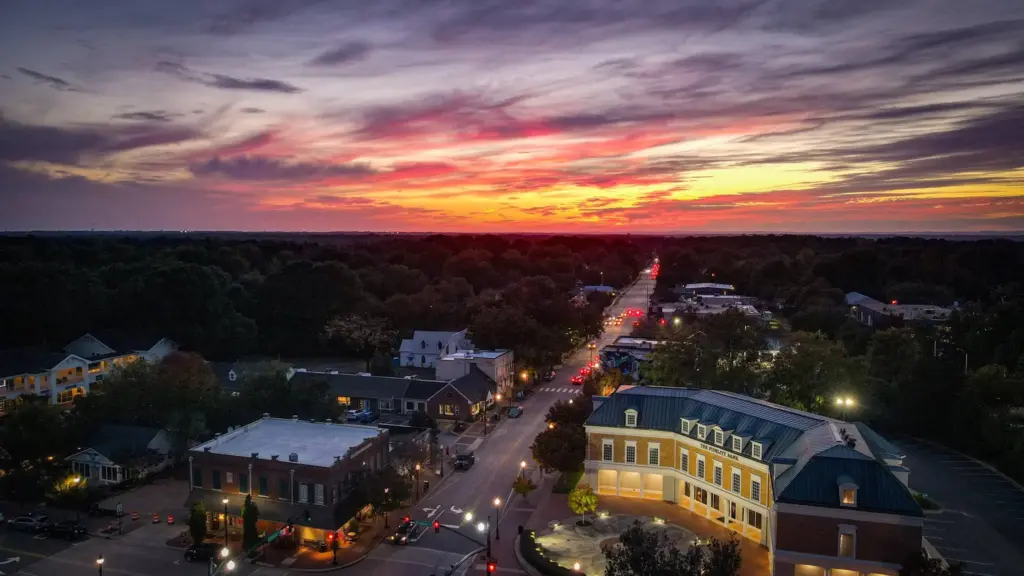sunset Courtesy of Town of Cary