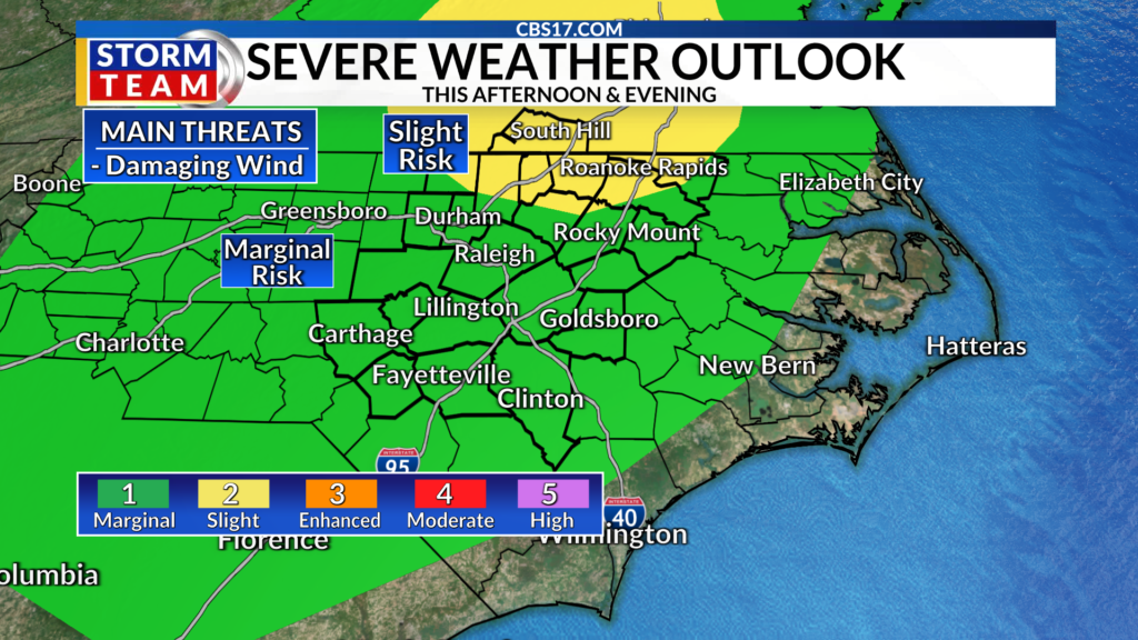 We will finally see more rain across central North Carolina this week as the strong heat dome finally breaks down.