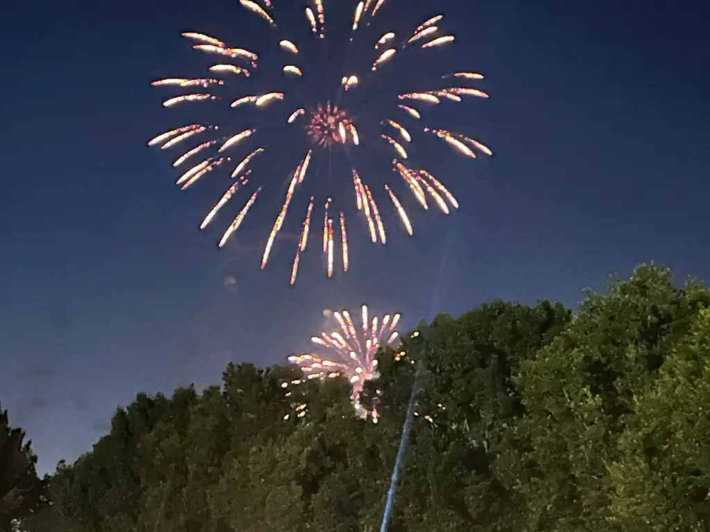 Fireworks at Lake Benson Park in Garner. (Greg Funderburg)