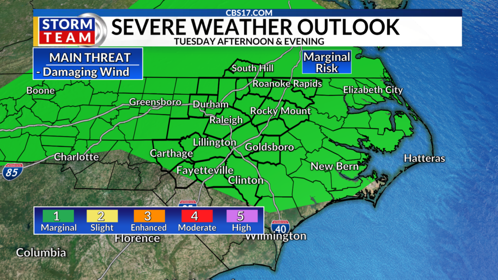 We will finally see more rain across central North Carolina this week as the strong heat dome finally breaks down.