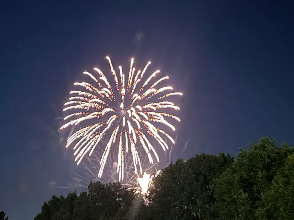 Fireworks at Lake Benson Park in Garner. (Greg Funderburg)
