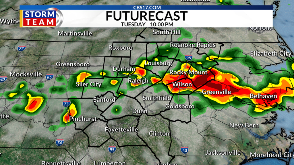 We will finally see more rain across central North Carolina this week as the strong heat dome finally breaks down.