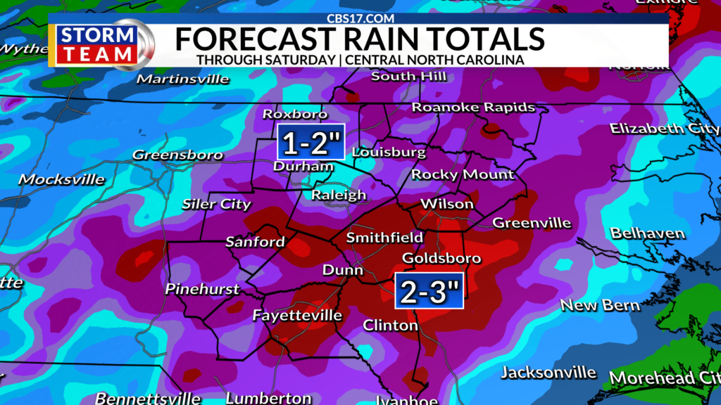 After a prolonged stretch of hot and humid weather, a pattern change is finally on the way that will bring more rain and somewhat cooler temperatures back to central North Carolina.