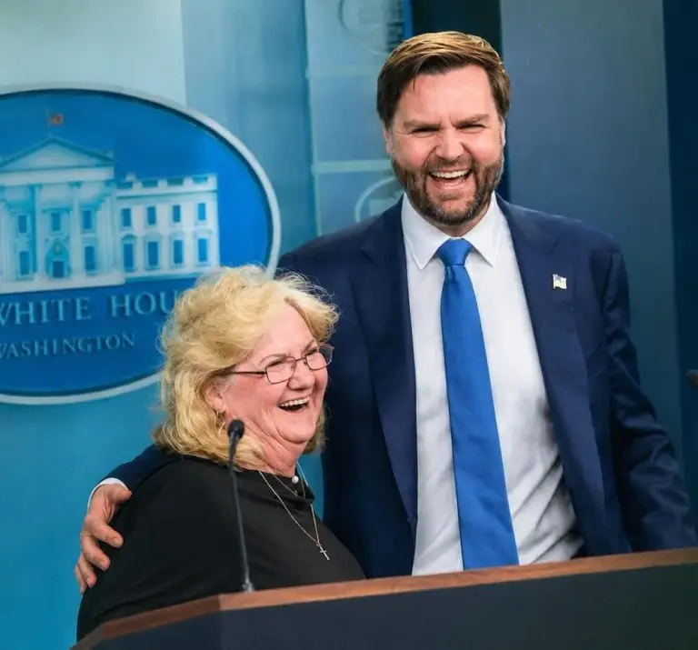 Vice President JD Vance with his mother Beverly Vance Aikins, (Recovery Alive Homes)
