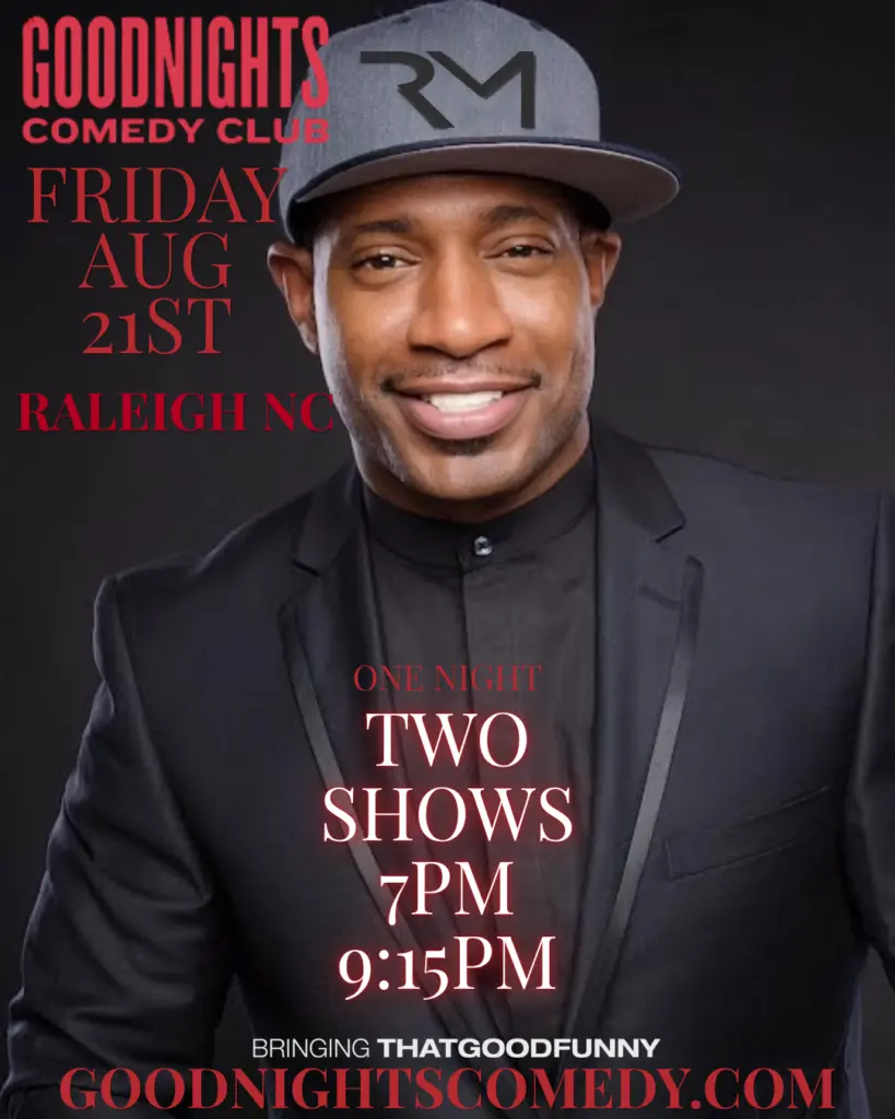 Get ready for a night full of laughs as comedian Rod Man hits the stage Friday, Aug. 21 at Goodnights Comedy Club! (Goodnights Comedy Club)