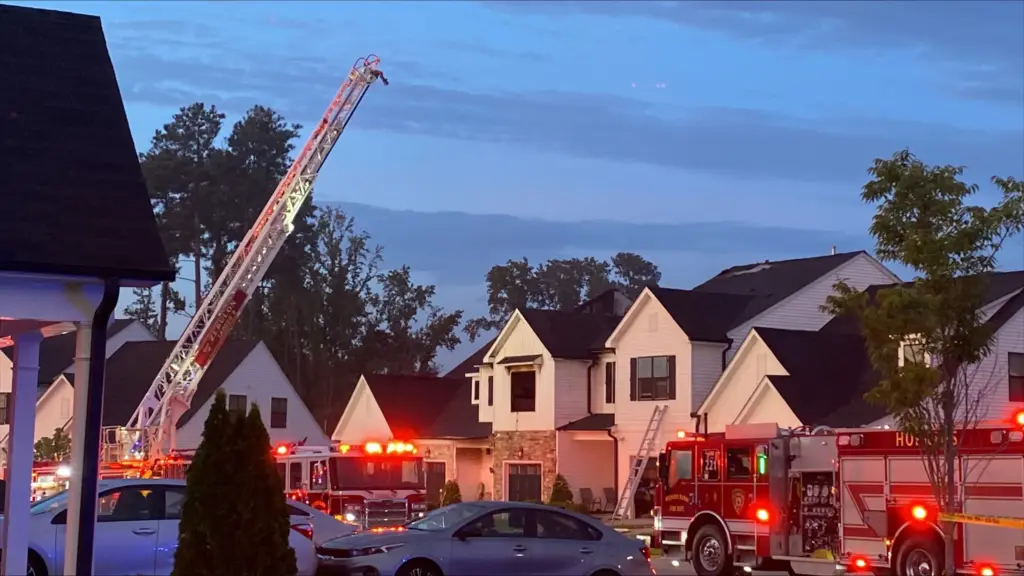 The incident was reported by the Zebulon Fire Department just after 5:30 a.m. at a townhome in the 700 block of Putney Hill Road. (Judith Retana/CBS 17)