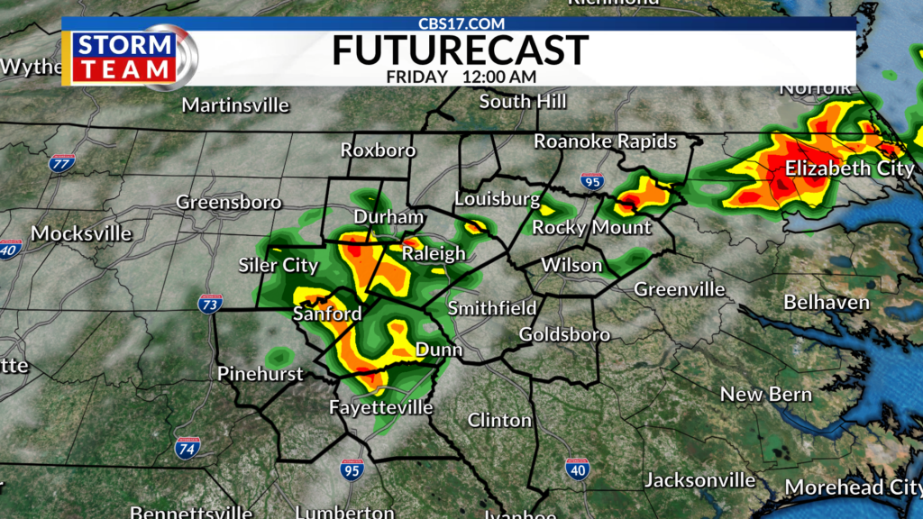 After a prolonged stretch of hot and humid weather, a pattern change is finally on the way that will bring more rain and somewhat cooler temperatures back to central North Carolina.
