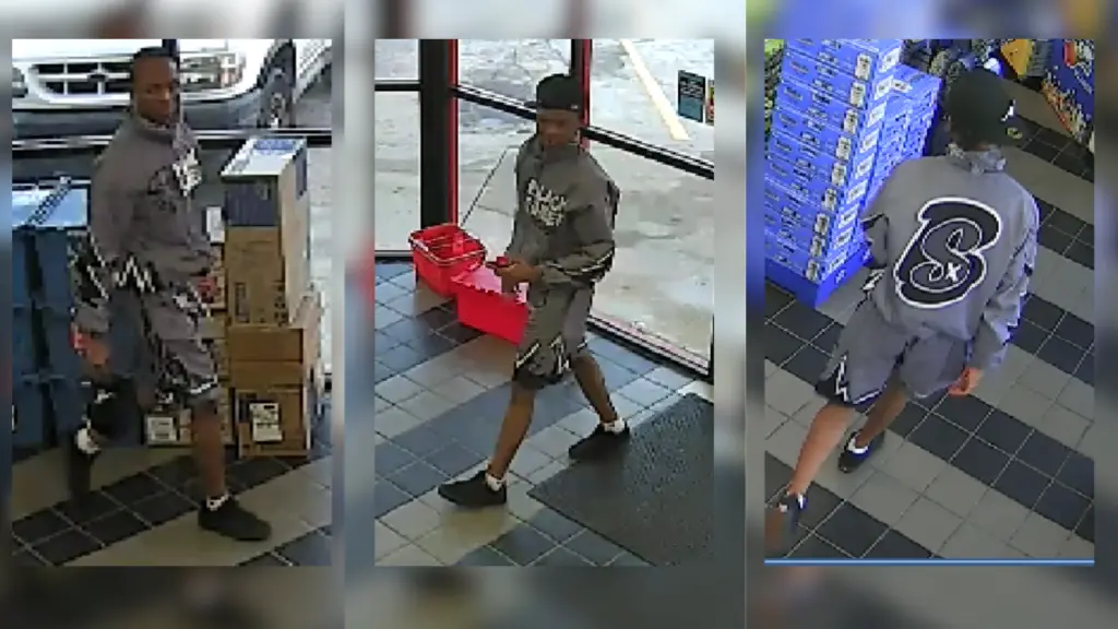 Pictures of the person wanted for questioning by the Cumberland County Sheriff's Office in connection with the shooting death of Christopher Bradley Crocker. (Cumberland County Sheriff's Office)