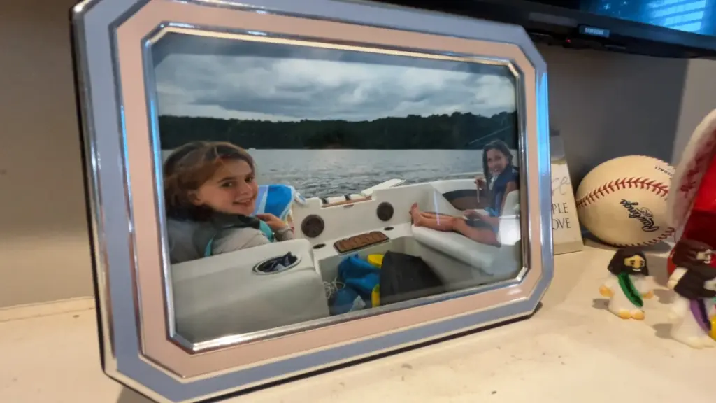 On the right, is 10-year-old Brooklyn Carroll. This is one of the last photos taken of her hours before the crash on Harris Lake took her life one year ago. (Haylee Kennedy)