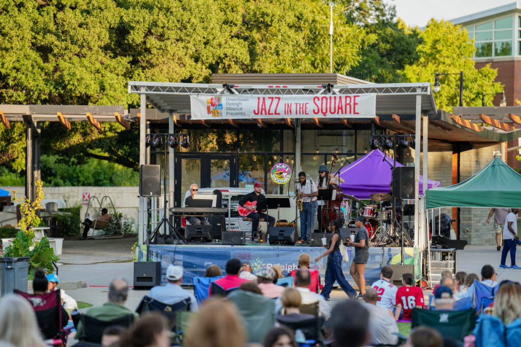 Downtown Raleigh Alliance is excited to announce the return of Jazz in the Square, a free concert series returning to Moore Square this fall. (Shepard Barnes)