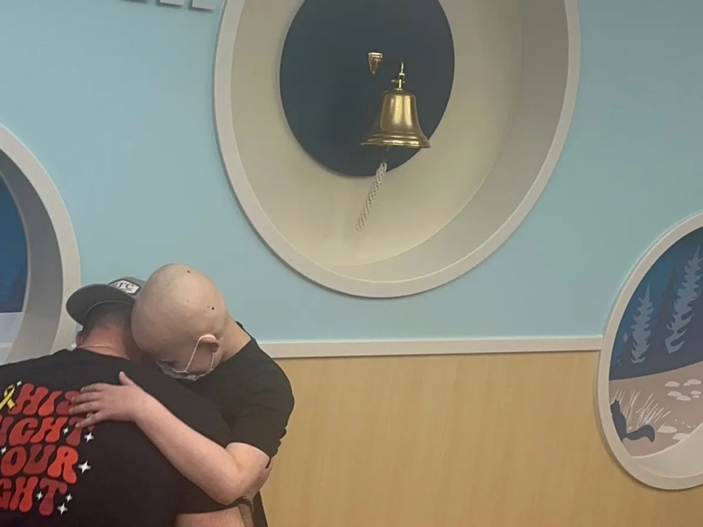 In a heartfelt display of solidarity, seven-year-old Jaxson has taken a bold step to support his cousin, 13-year-old Mason, who is bravely fighting acute myeloid leukemia (AML). (Kelly Maison)